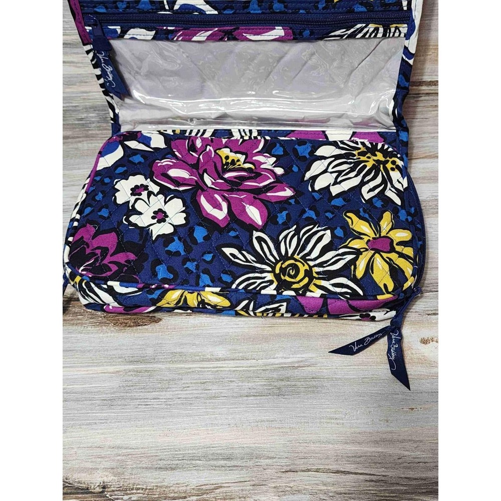 Vera Bradley African Violet Hanging Organizer Quilted Floral Trvl Bag 11026-165 - Picture 3 of 7